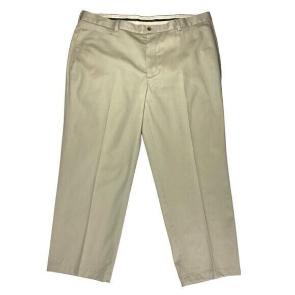 Brooks Brothers Pants Mens 42X32 Tan Advantage Chino Clark Slash Pockets Classic - Picture 1 of 13